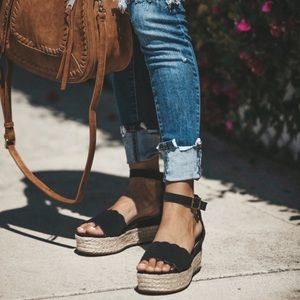 Black Espadrille Sandals
